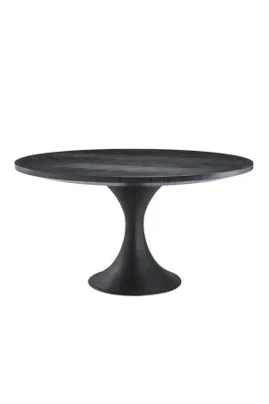 Round Charcoal Dining Table | Eichholtz Melchior