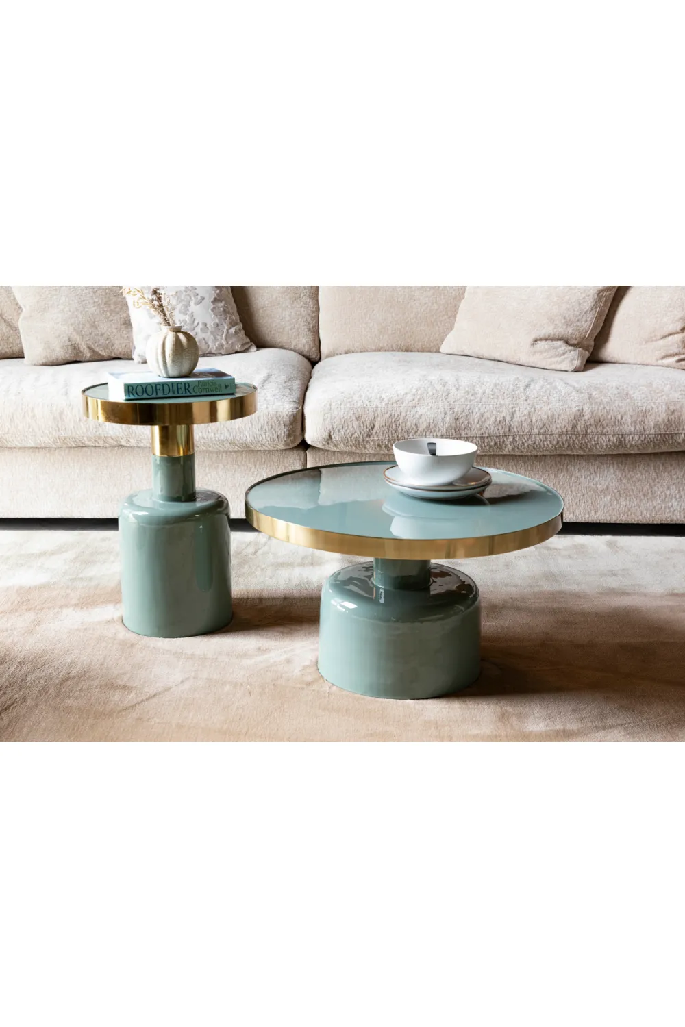 Round Enameled Coffee Table | Zuiver Glam