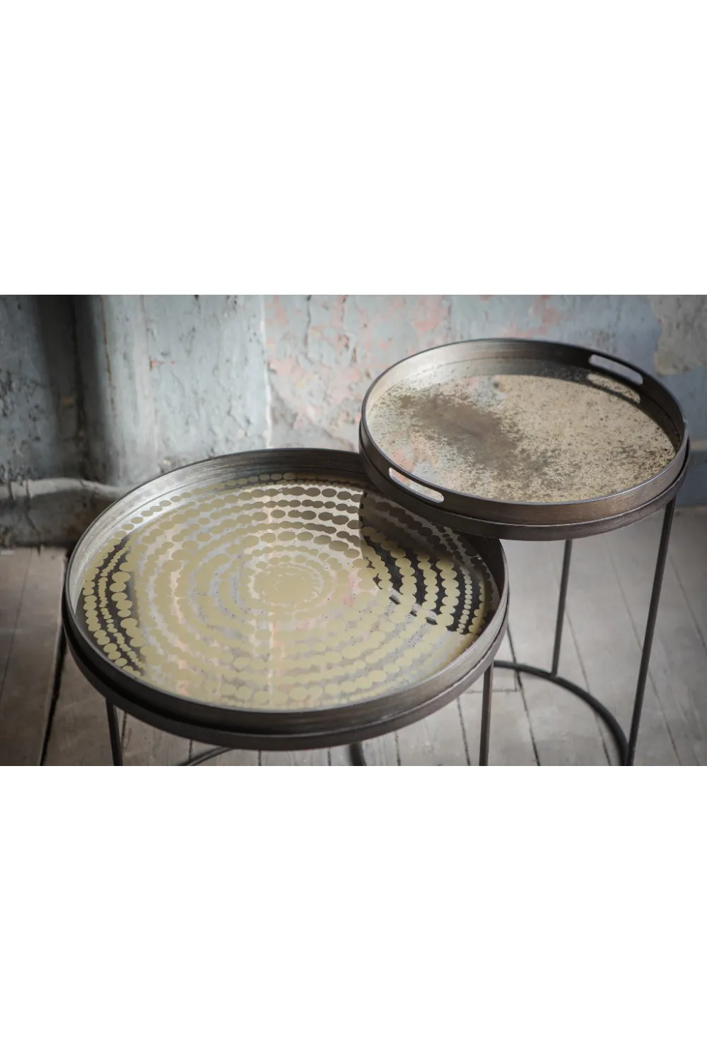 Round Tray Side Table Set (2) | Ethnicraft