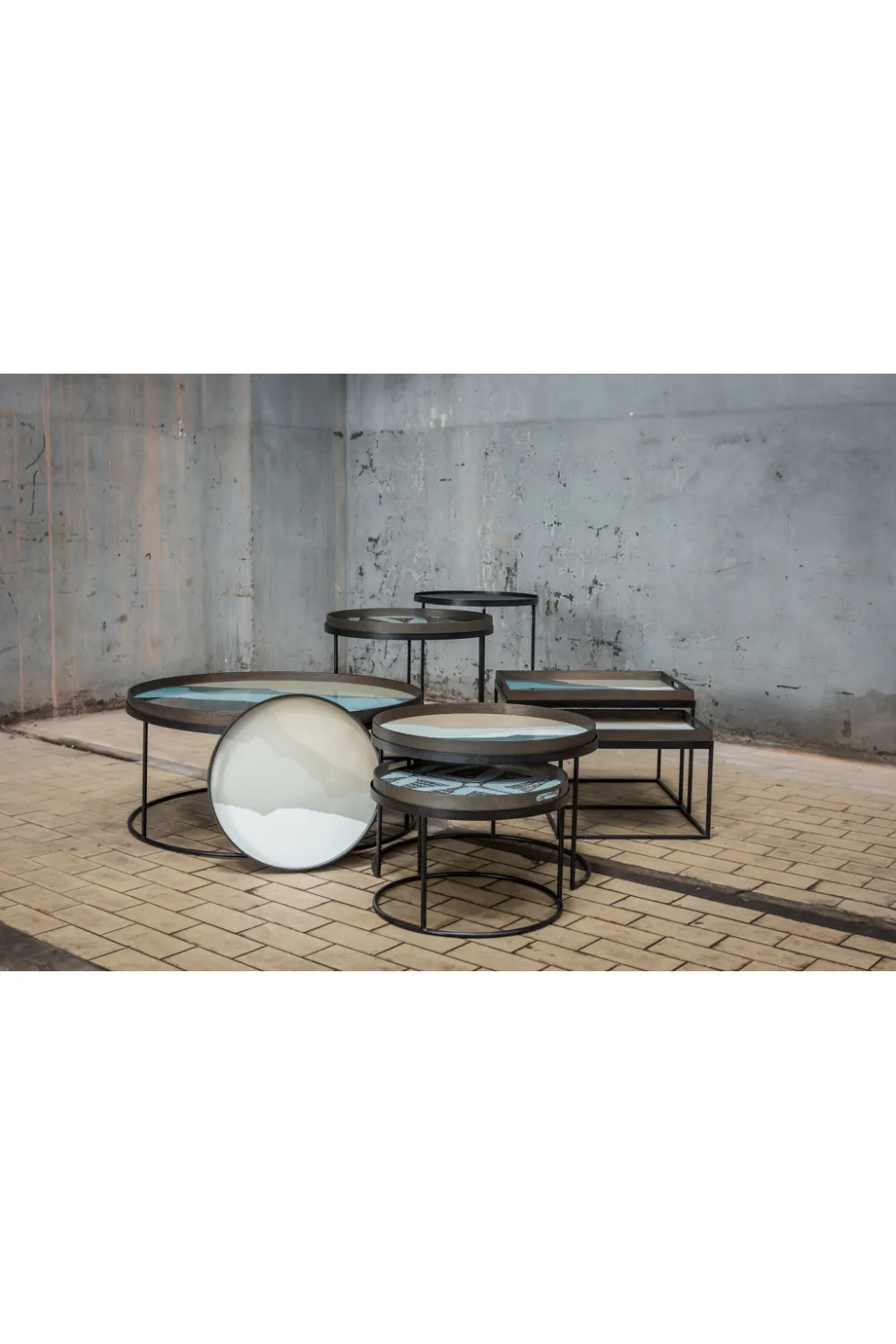 Round Tray Side Table Set (2) | Ethnicraft