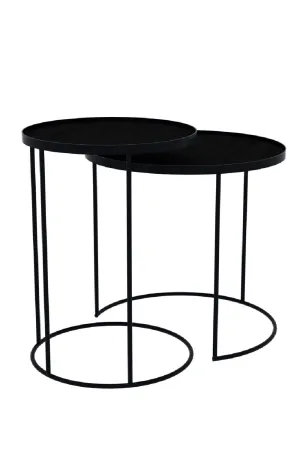 Round Tray Side Table Set (2) | Ethnicraft