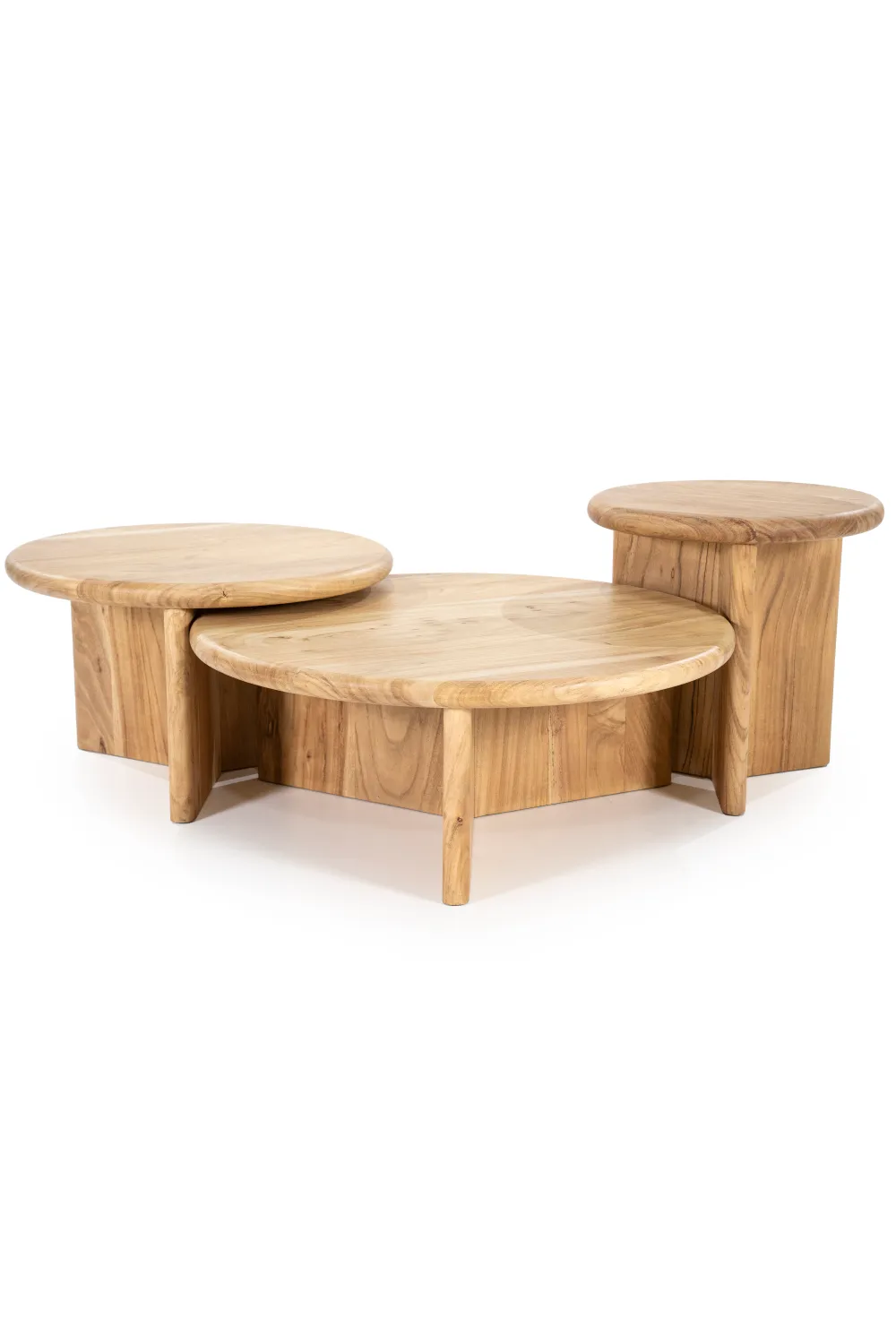 Round Wooden Coffee Table M | By-Boo Leoti