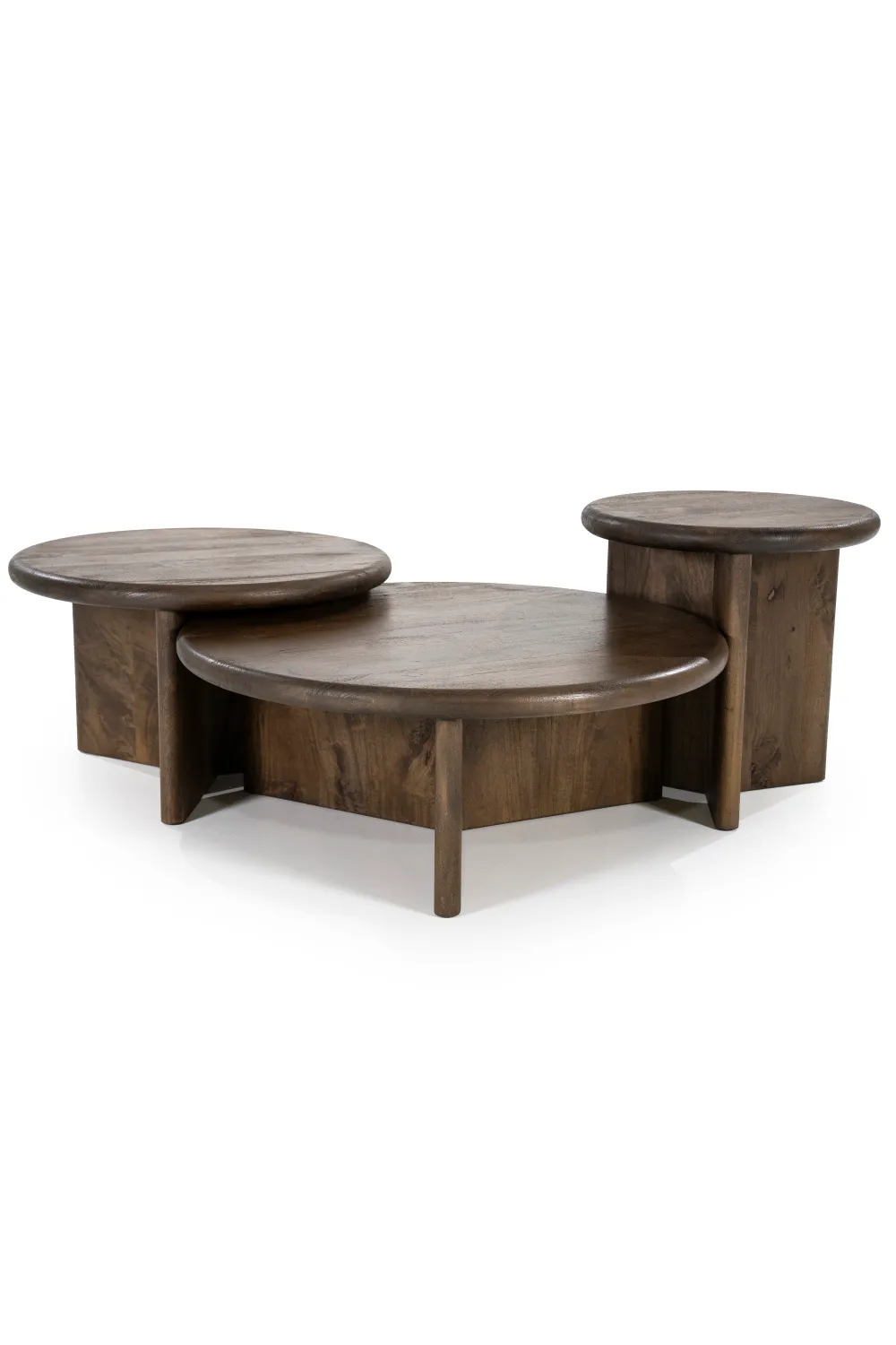 Round Wooden Coffee Table M | By-Boo Leoti