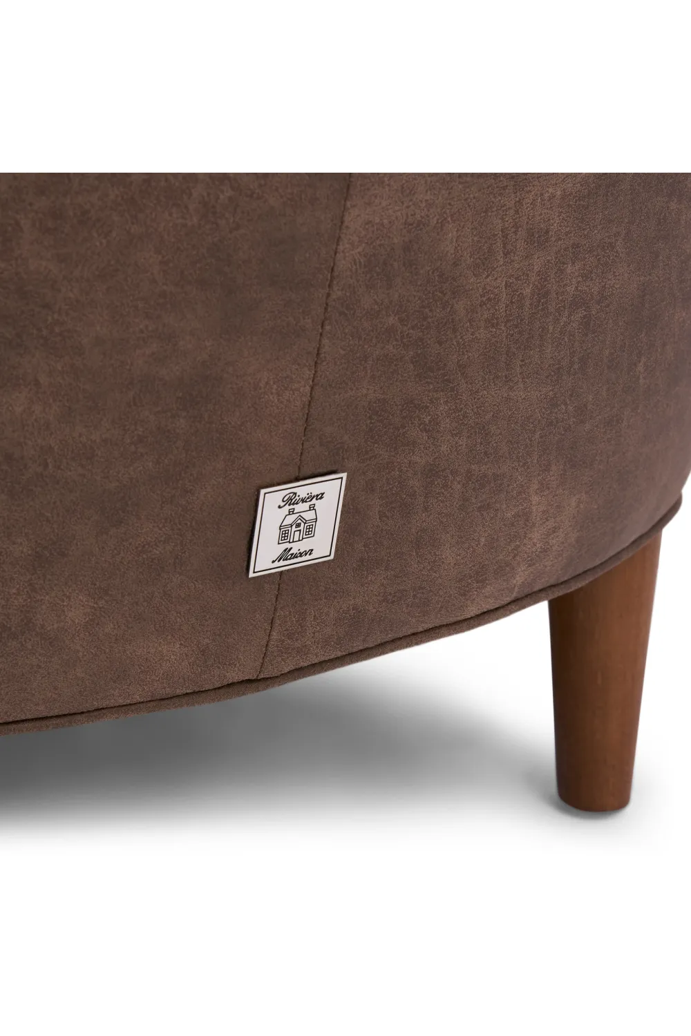 Rounded Leather Armchair | Rivièra Maison Rue Royale