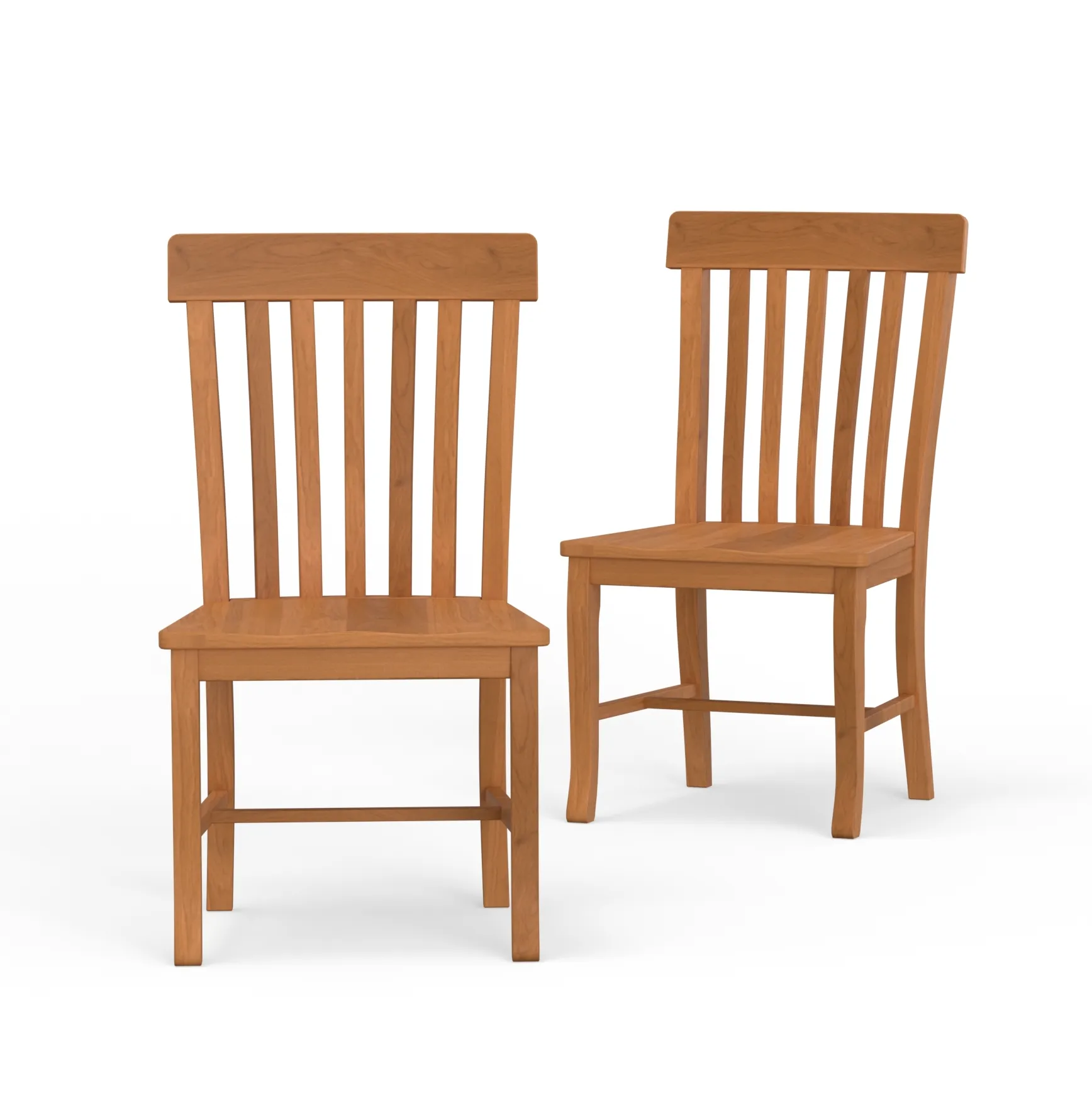 Set of 2 Cokie Dining Chairs in Natural Cherry - SAMPLE SALE