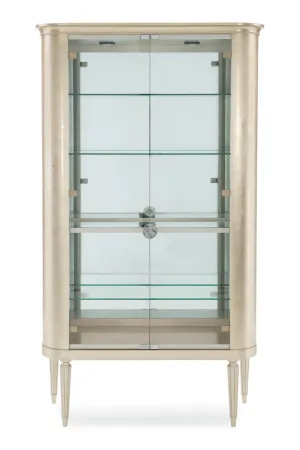 Silver Leaf Display Cabinet | Caracole Time To Reflect