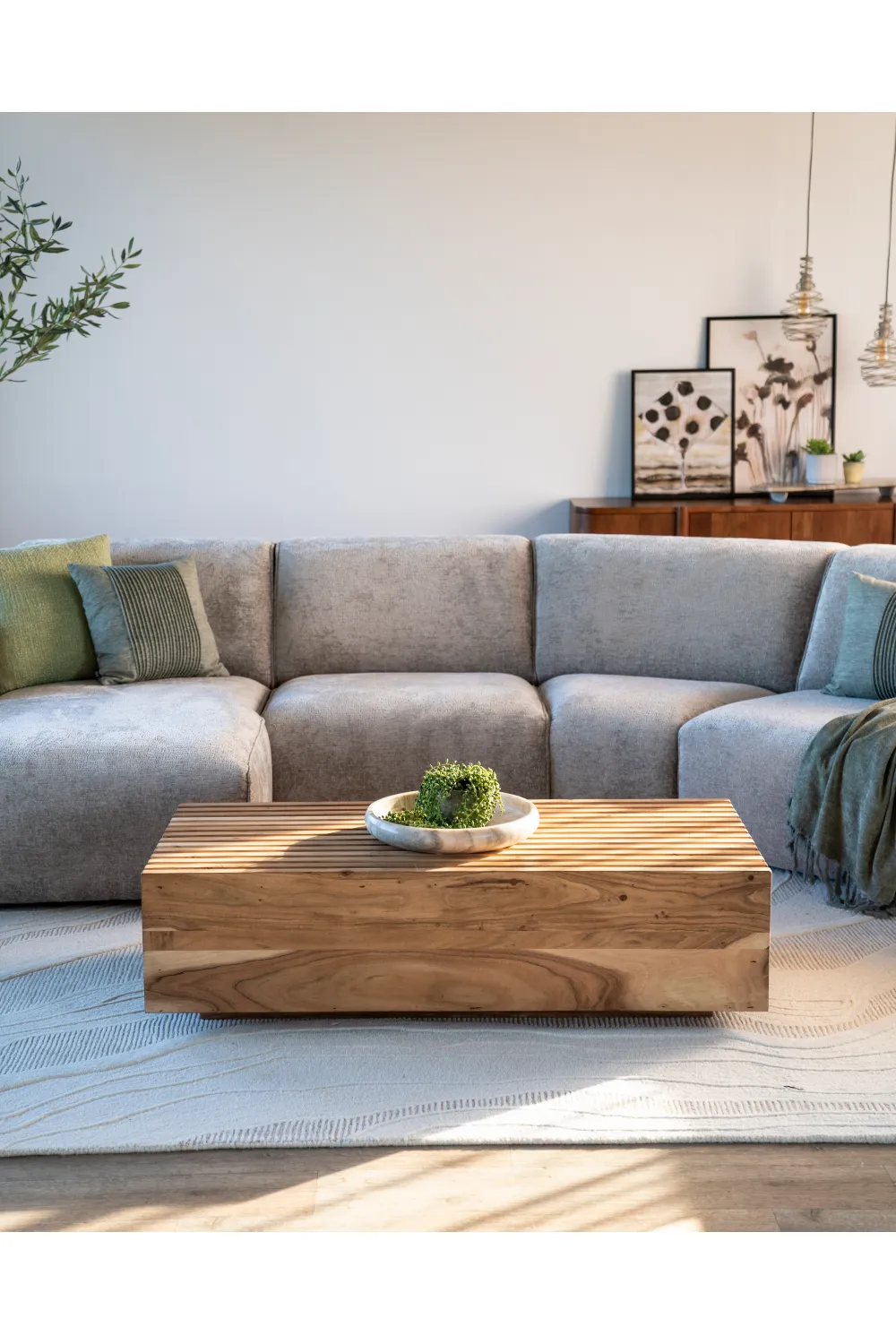 Slatted Rectangular Coffee Table | Eleonora Tom