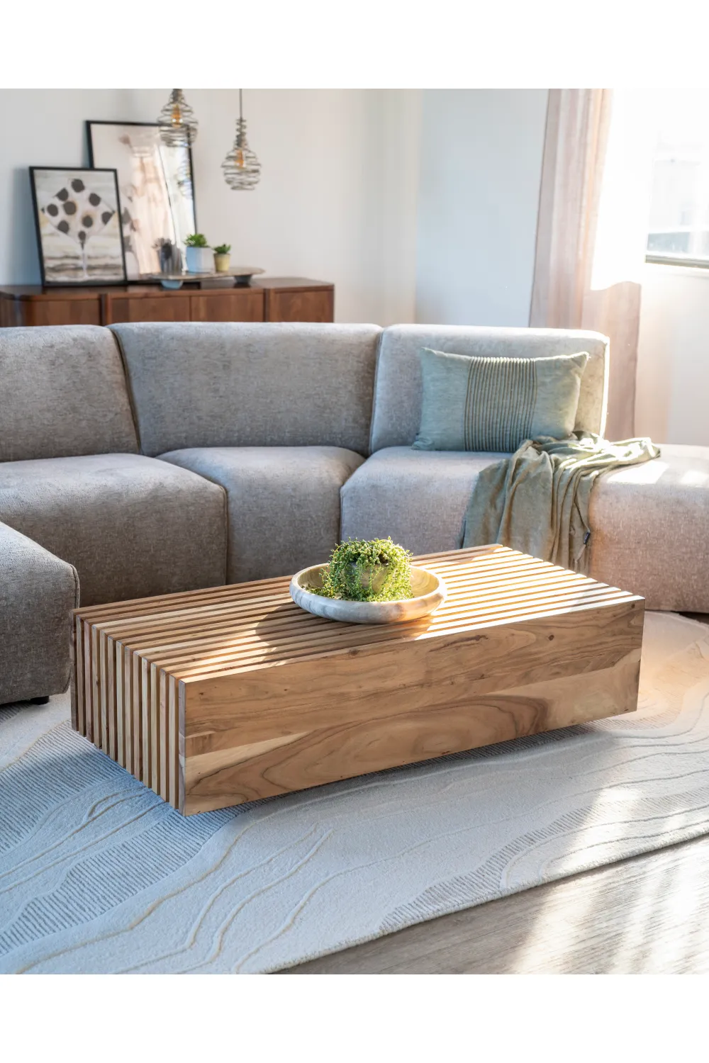 Slatted Rectangular Coffee Table | Eleonora Tom