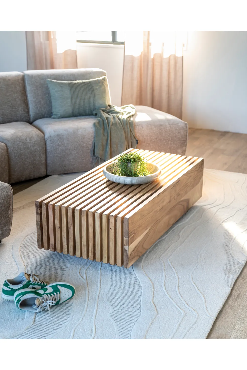 Slatted Rectangular Coffee Table | Eleonora Tom