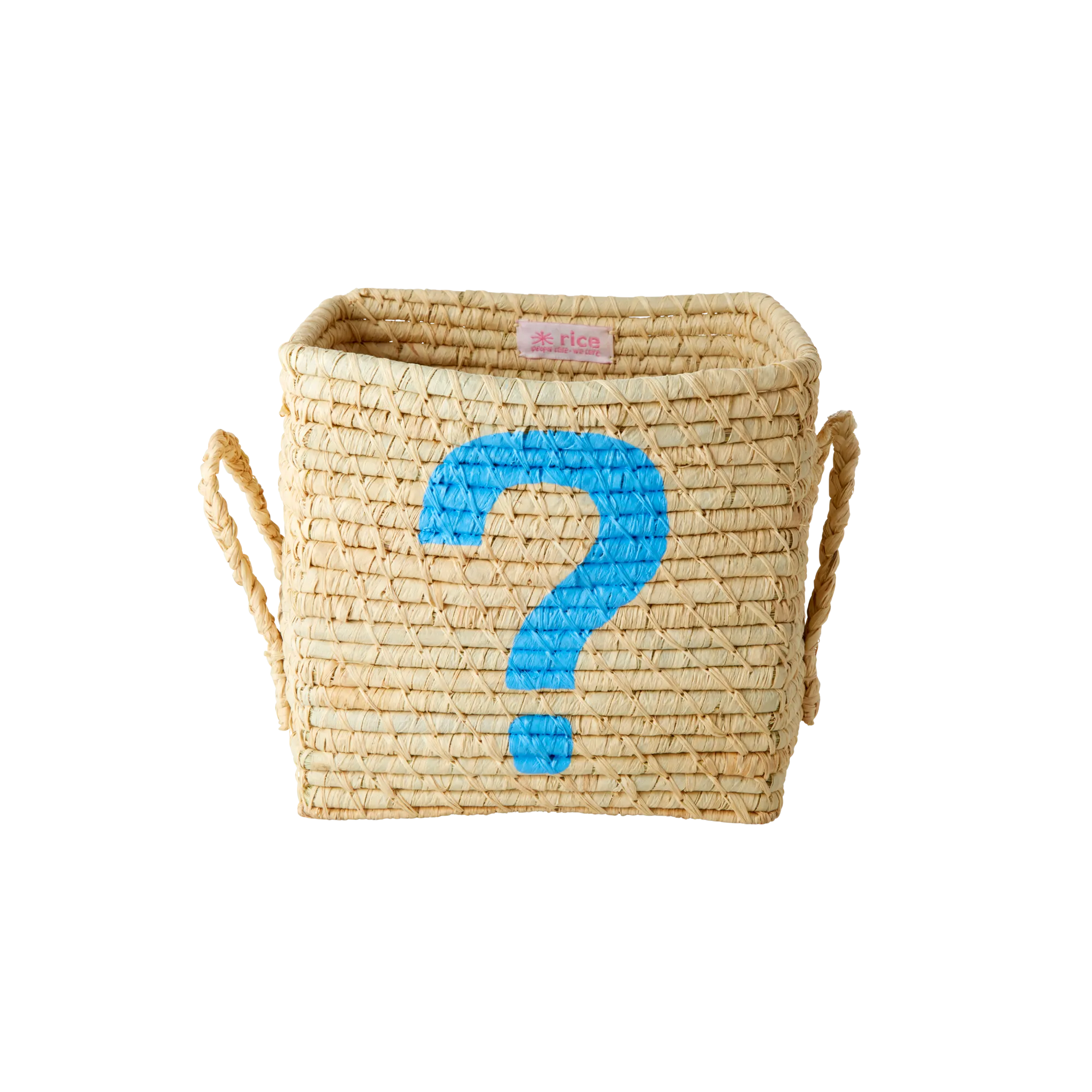 Small Raffia Storage Basket - Natural