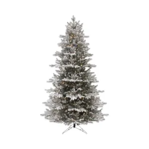 Snowy Nordic Fir Multicolored LED Christmas Tree