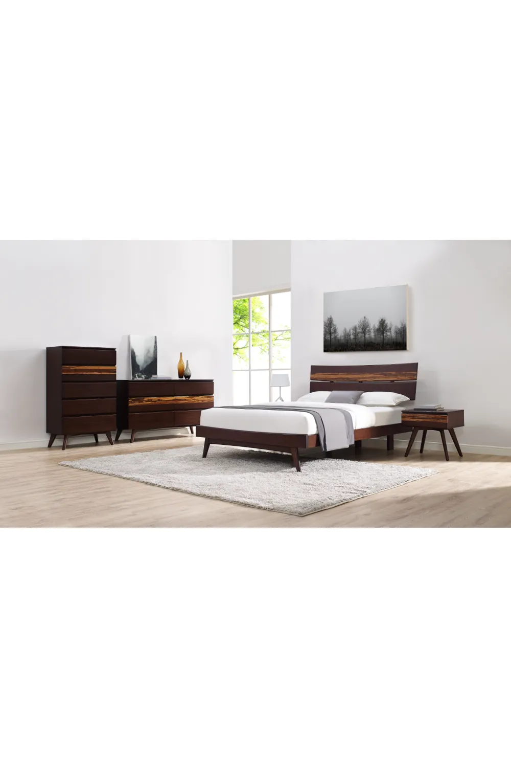 Solid Bamboo Platform Bed | Greenington Azara