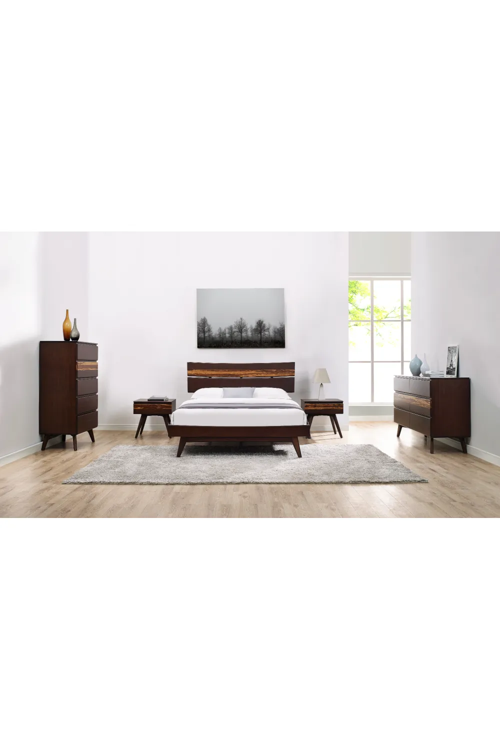 Solid Bamboo Platform Bed | Greenington Azara