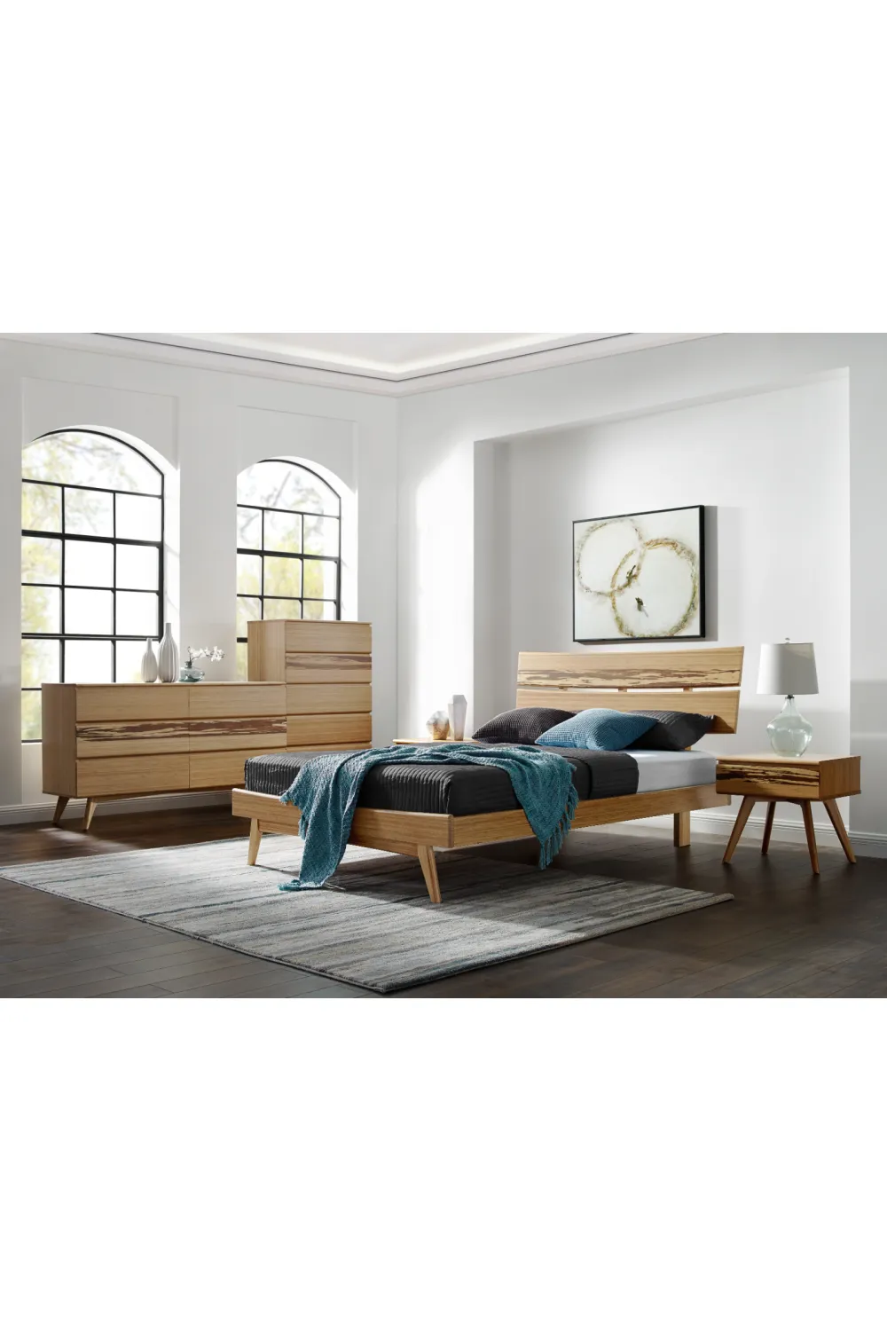 Solid Bamboo Platform Bed | Greenington Azara