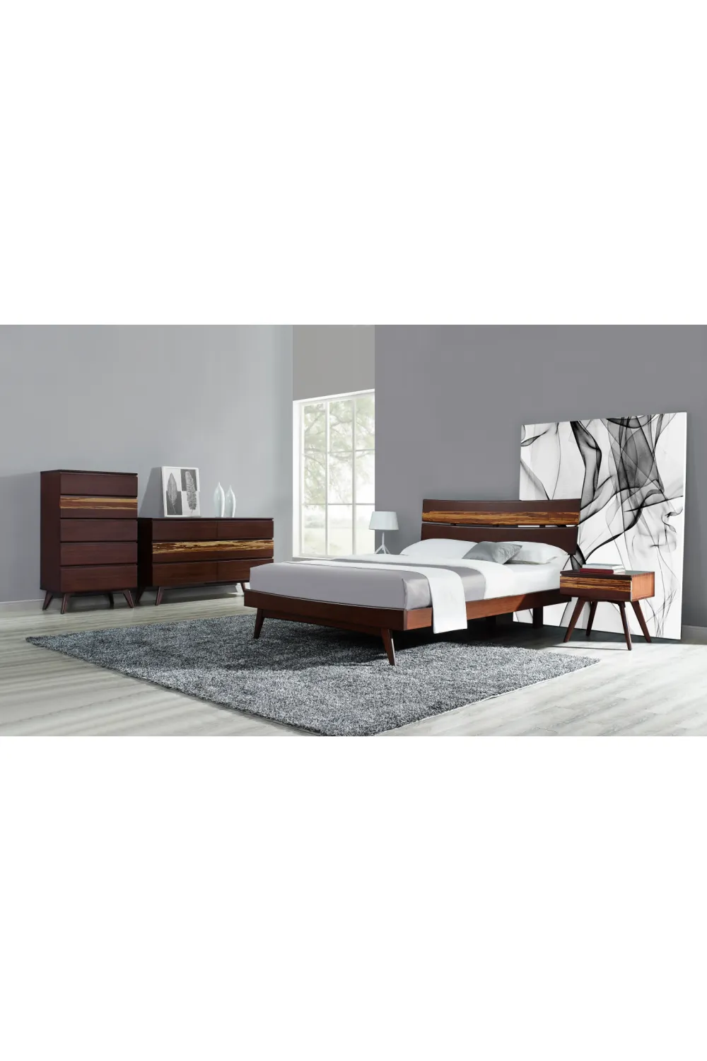 Solid Bamboo Platform Bed | Greenington Azara