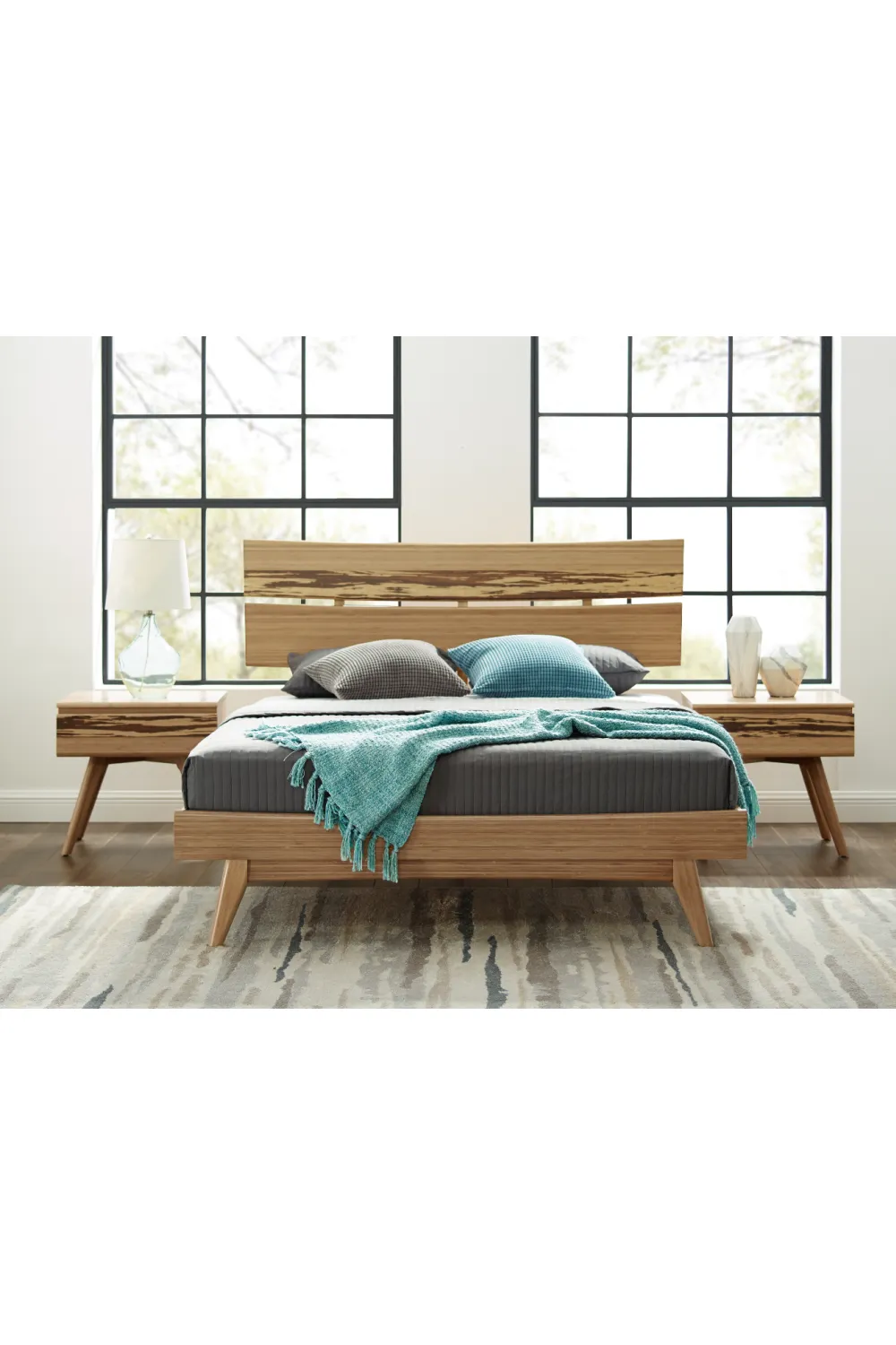 Solid Bamboo Platform Bed | Greenington Azara