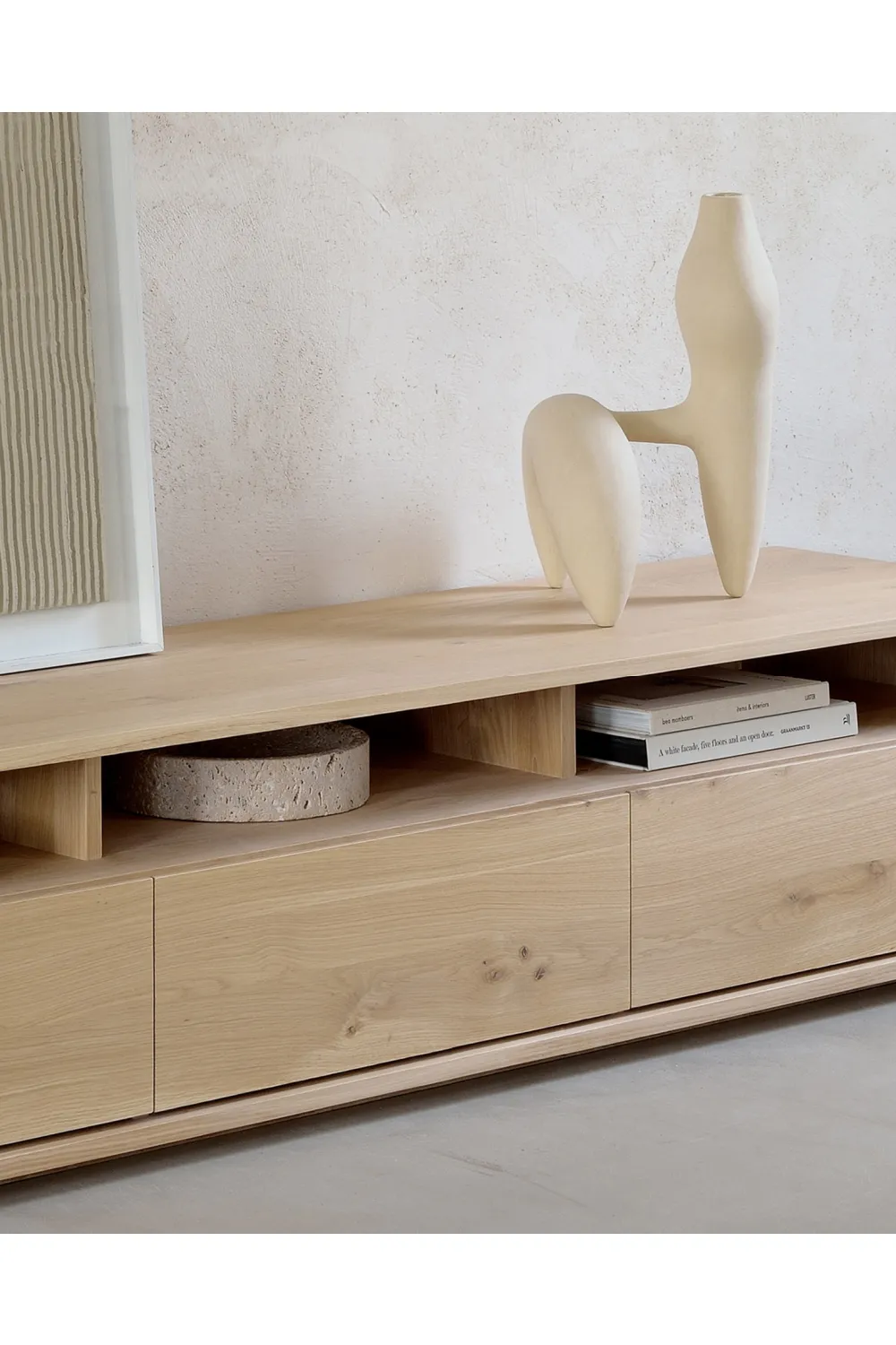 Solid Oak Japandi Media Unit | Ethnicraft Shadow