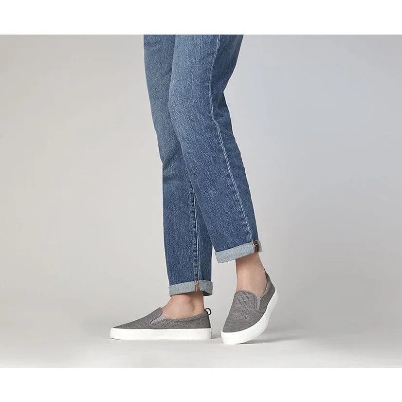 SPERRY CREST TWIN GORE PERFORATED LEATHER SLIP ON SNEAKER WOMEN'S - FINAL SALE!