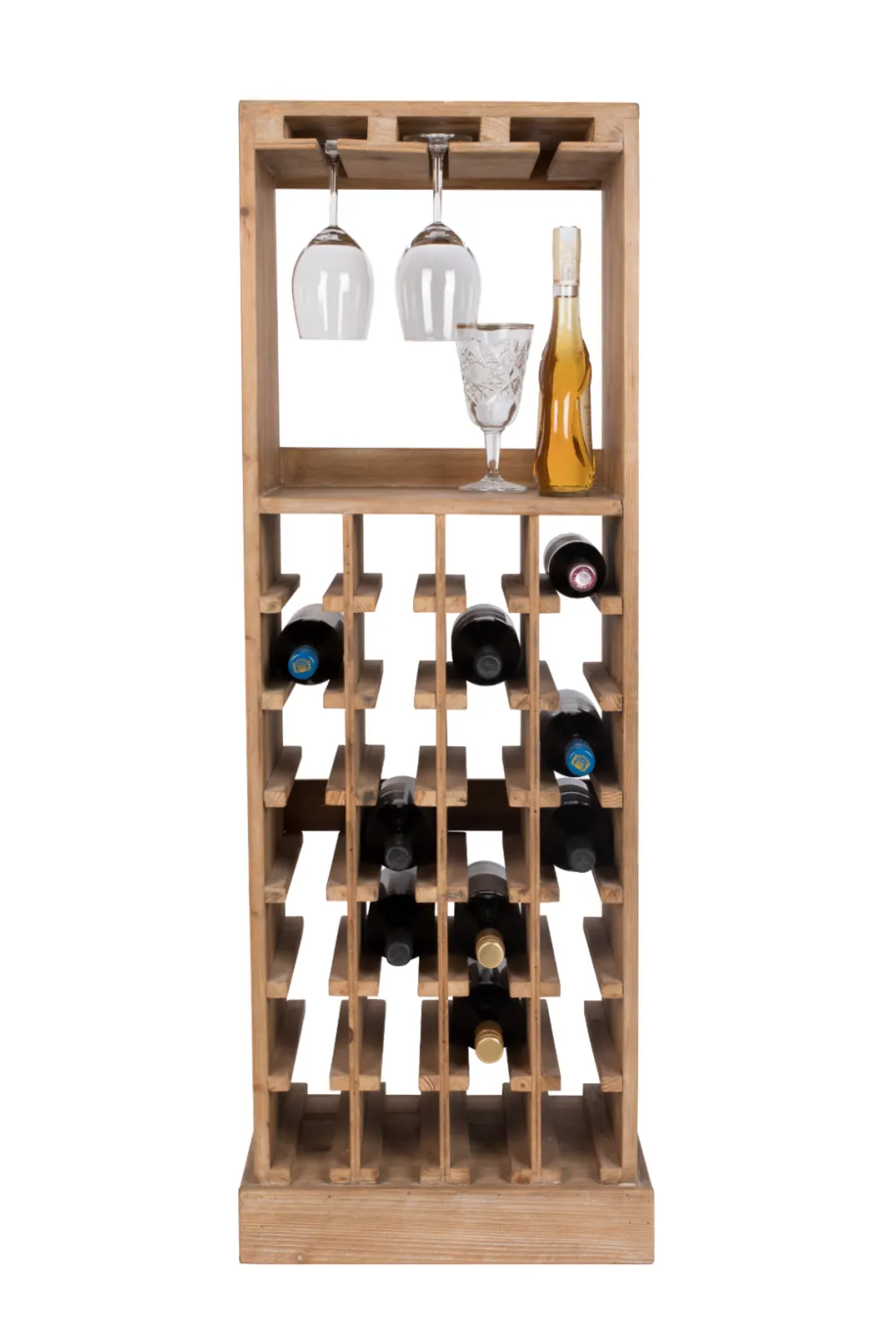 Tall Wooden Wine Cabinet | Dutchbone Claude