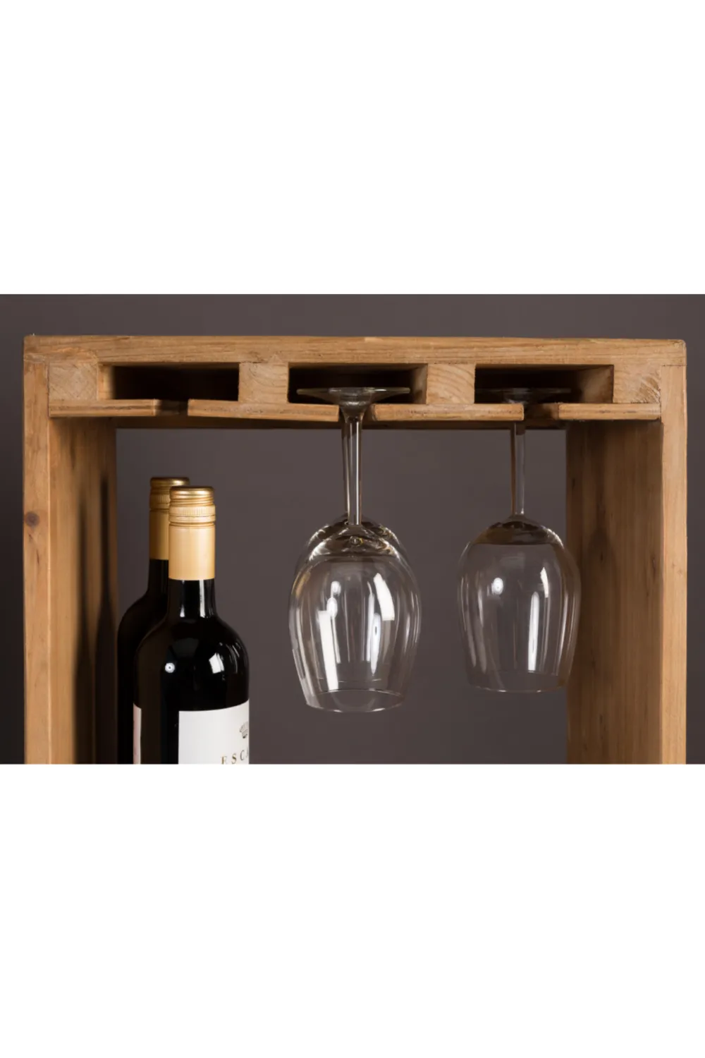 Tall Wooden Wine Cabinet | Dutchbone Claude