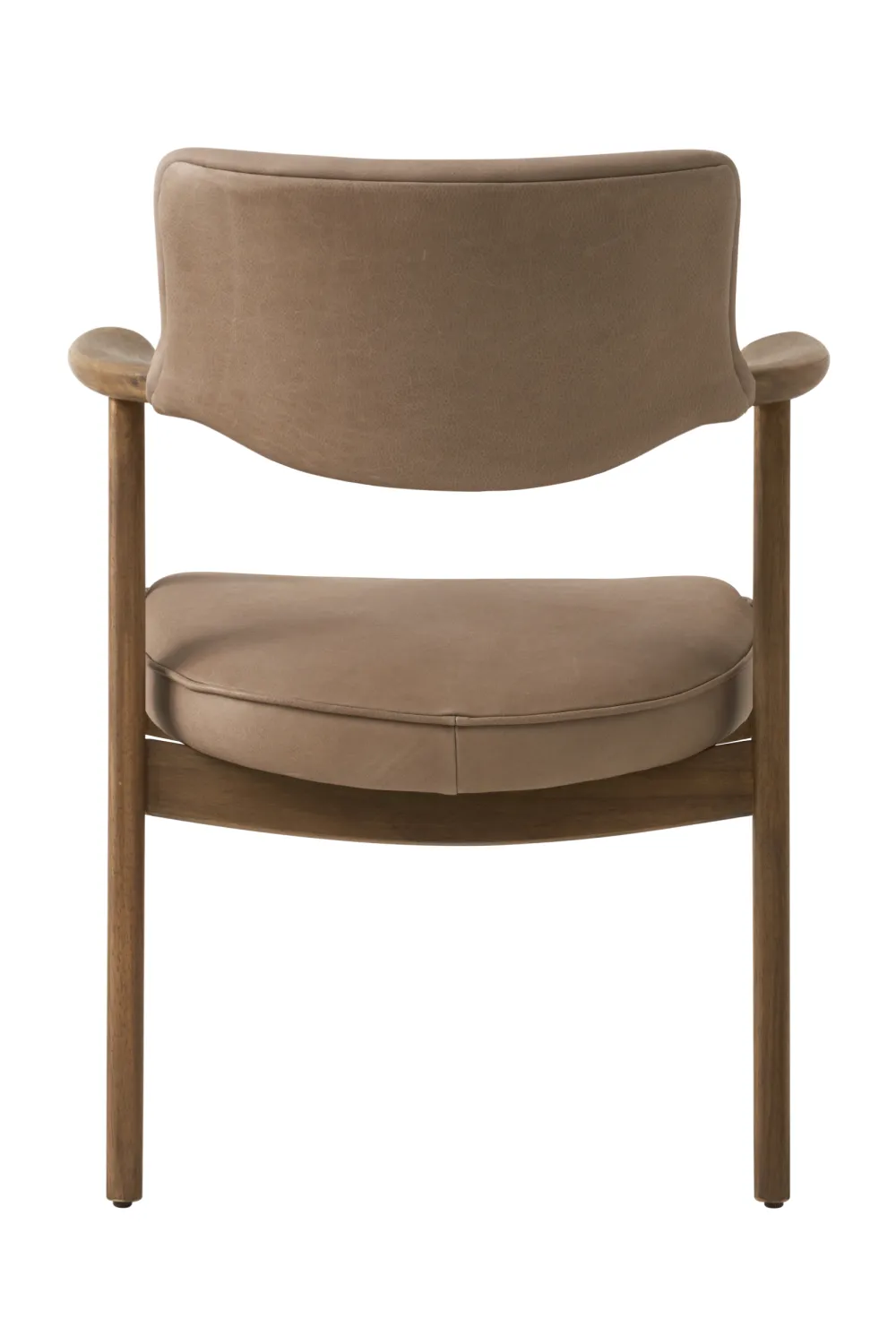 Taupe Leather Dining Chair | Andrew Martin Rutter