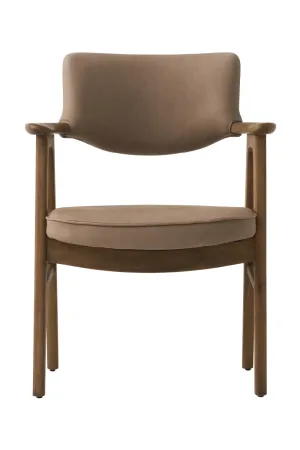 Taupe Leather Dining Chair | Andrew Martin Rutter