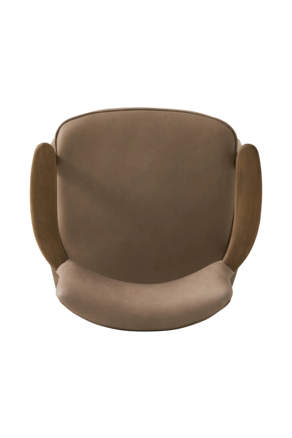 Taupe Leather Dining Chair | Andrew Martin Rutter