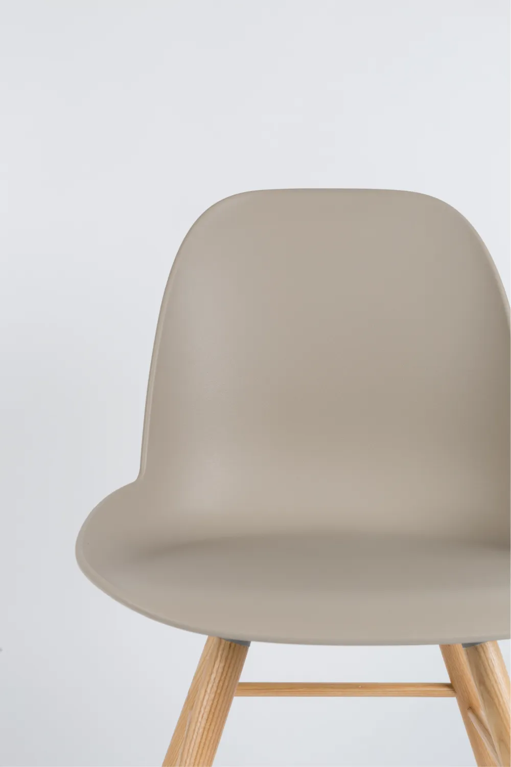 Taupe Molded Dining Chairs (2) | Zuiver Albert Kuip