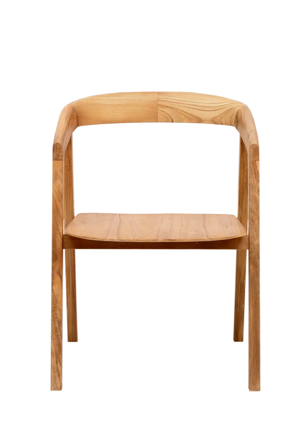 Teak Curved Back Chair | Dareels Arc