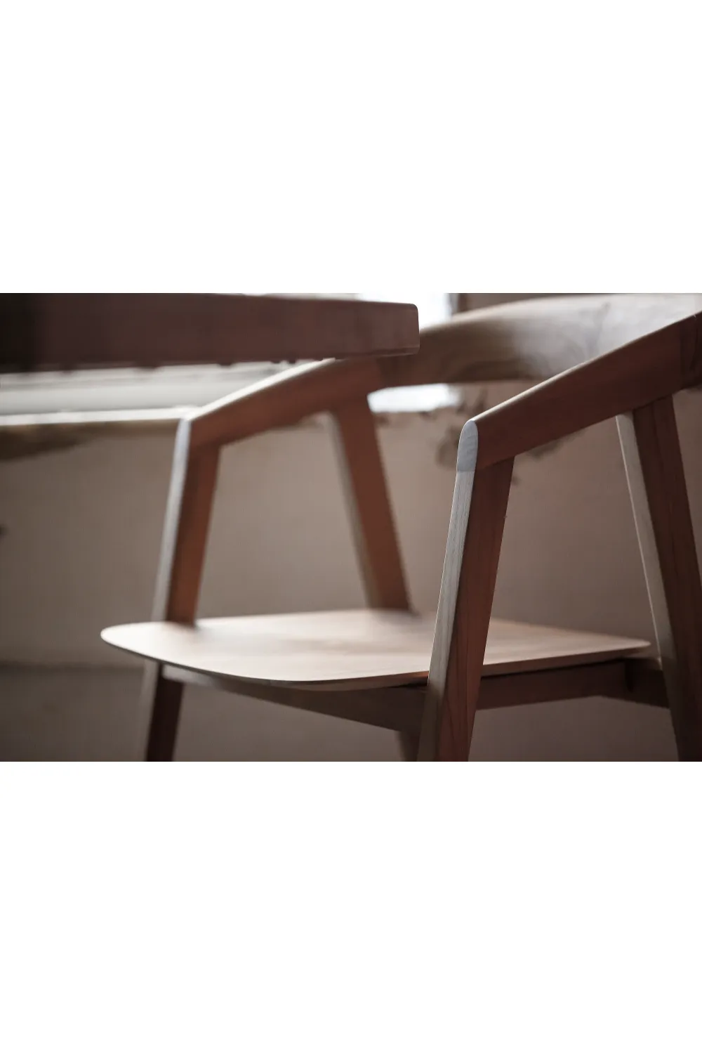 Teak Curved Back Chair | Dareels Arc