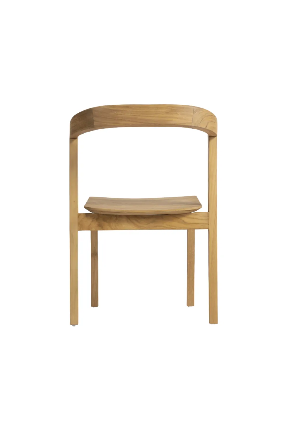 Teak Curved Back Chair | Dareels Arc