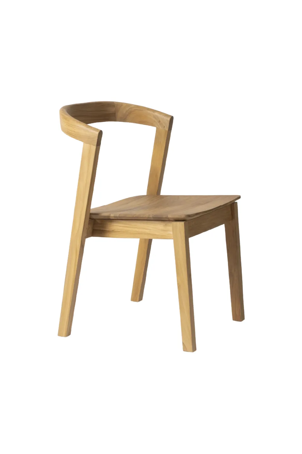 Teak Curved Back Chair | Dareels Arc