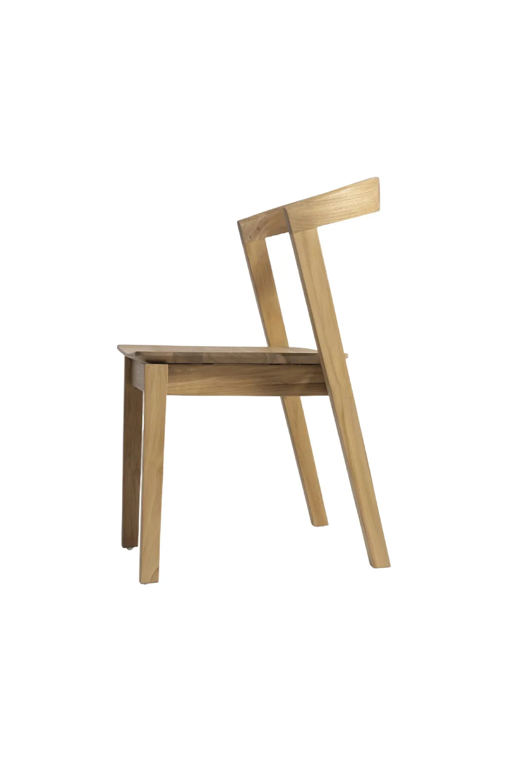 Teak Curved Back Chair | Dareels Arc