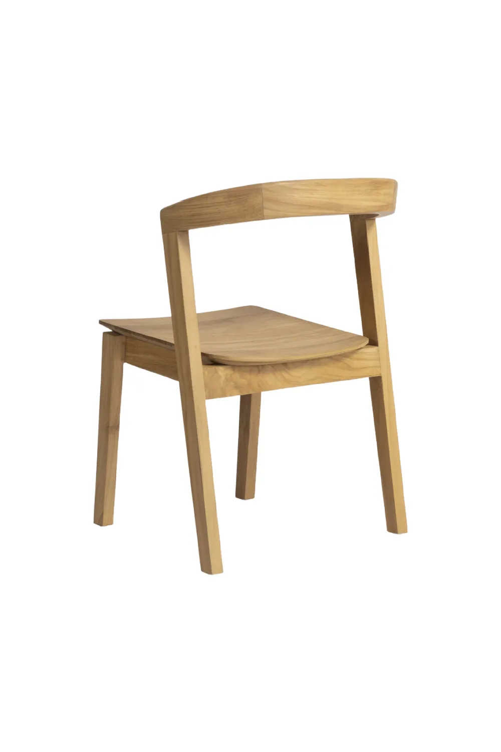 Teak Curved Back Chair | Dareels Arc