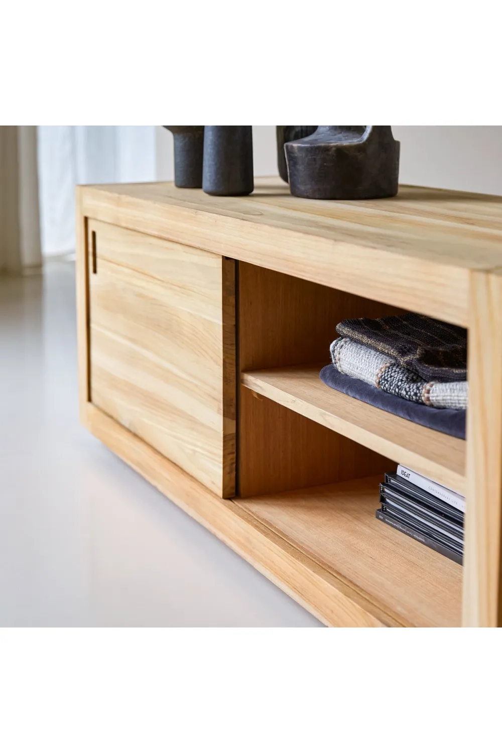 Teak Minimalist TV Cabinet | Tikamoon Adam