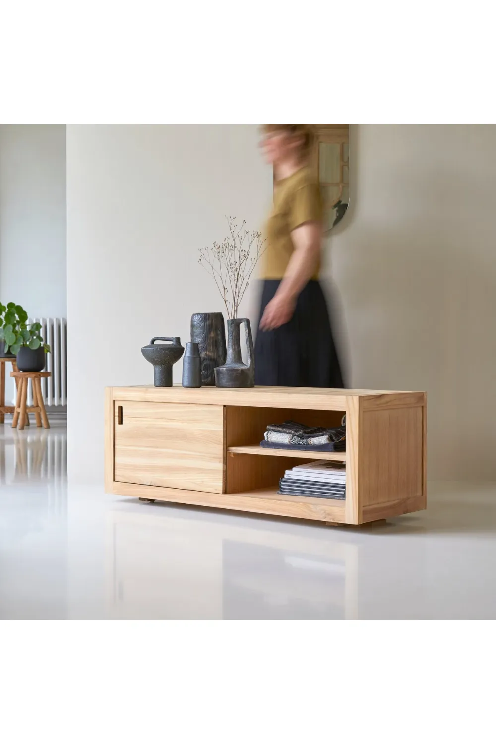 Teak Minimalist TV Cabinet | Tikamoon Adam