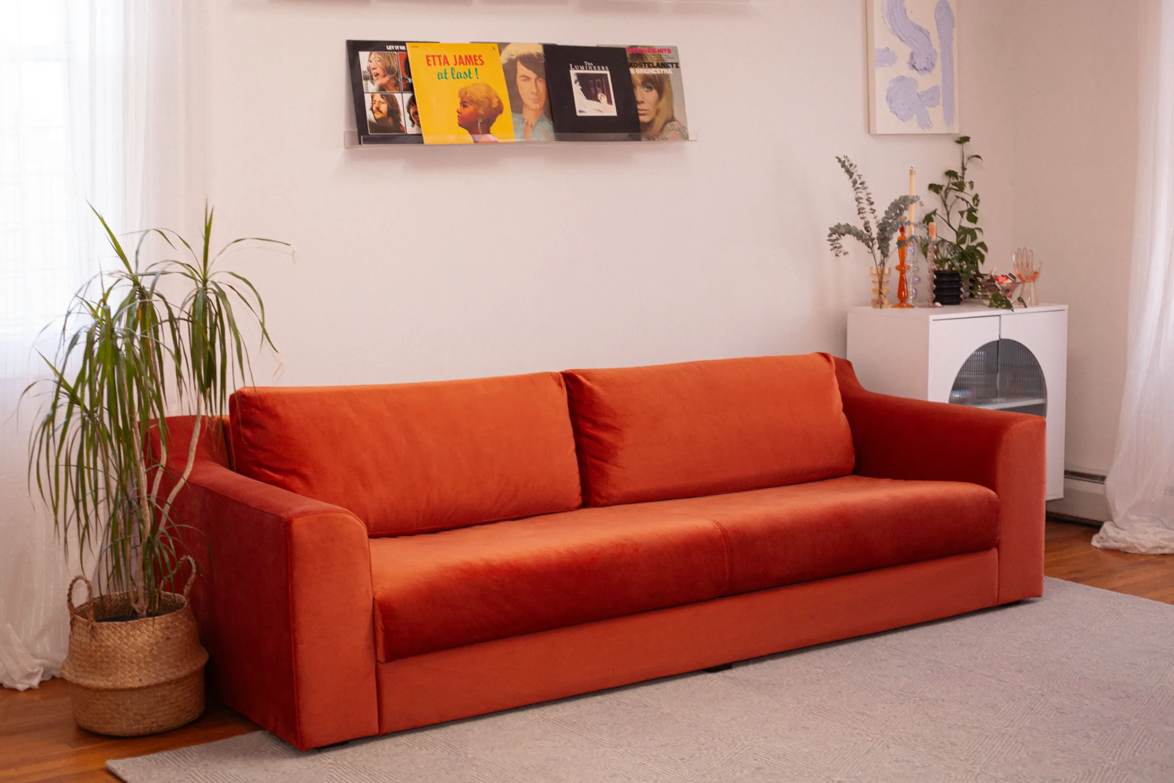 The Elevate 96" Sofa in Natural Hemp