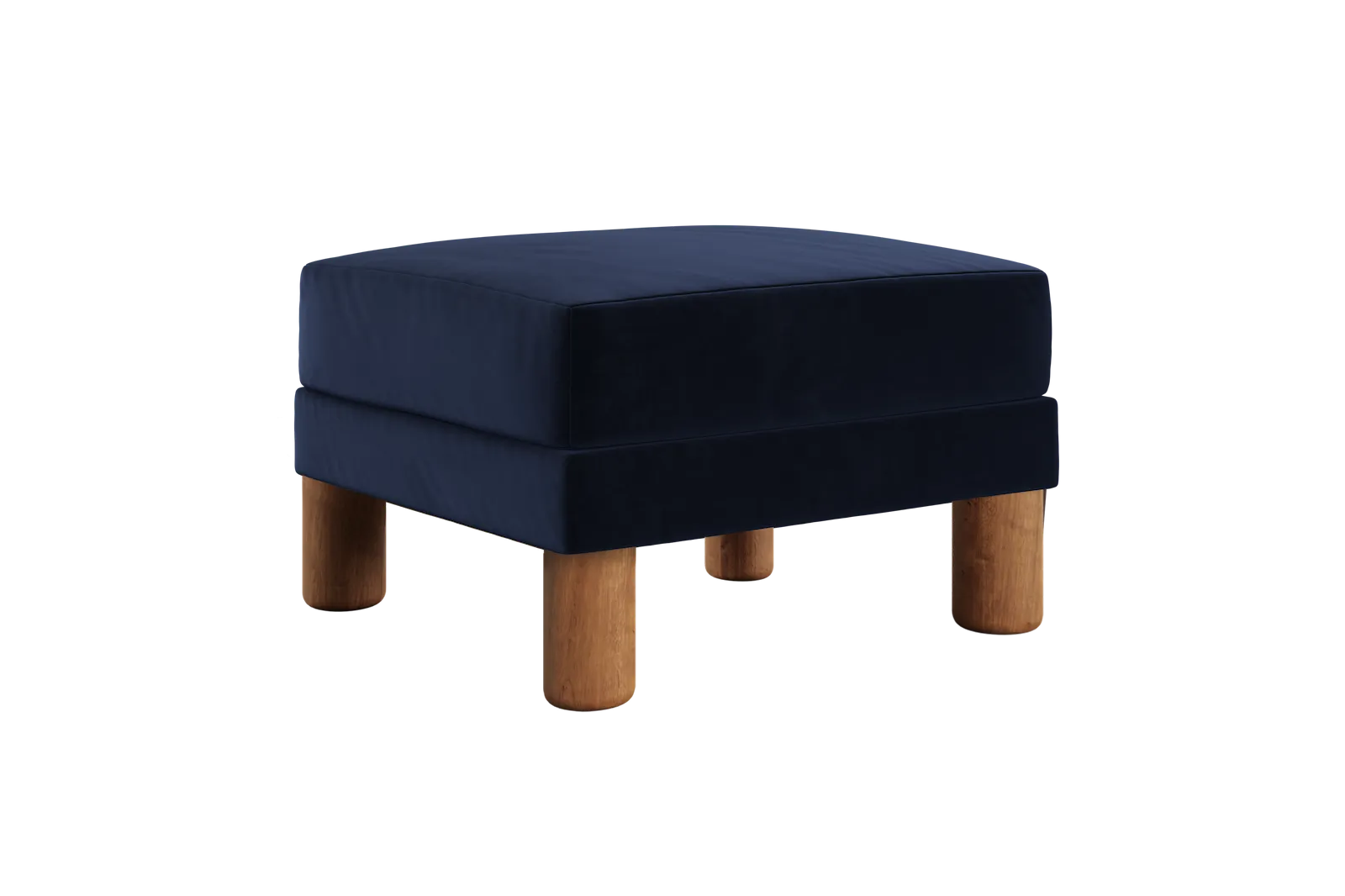 The Essential Ottoman in Recycled Velvet