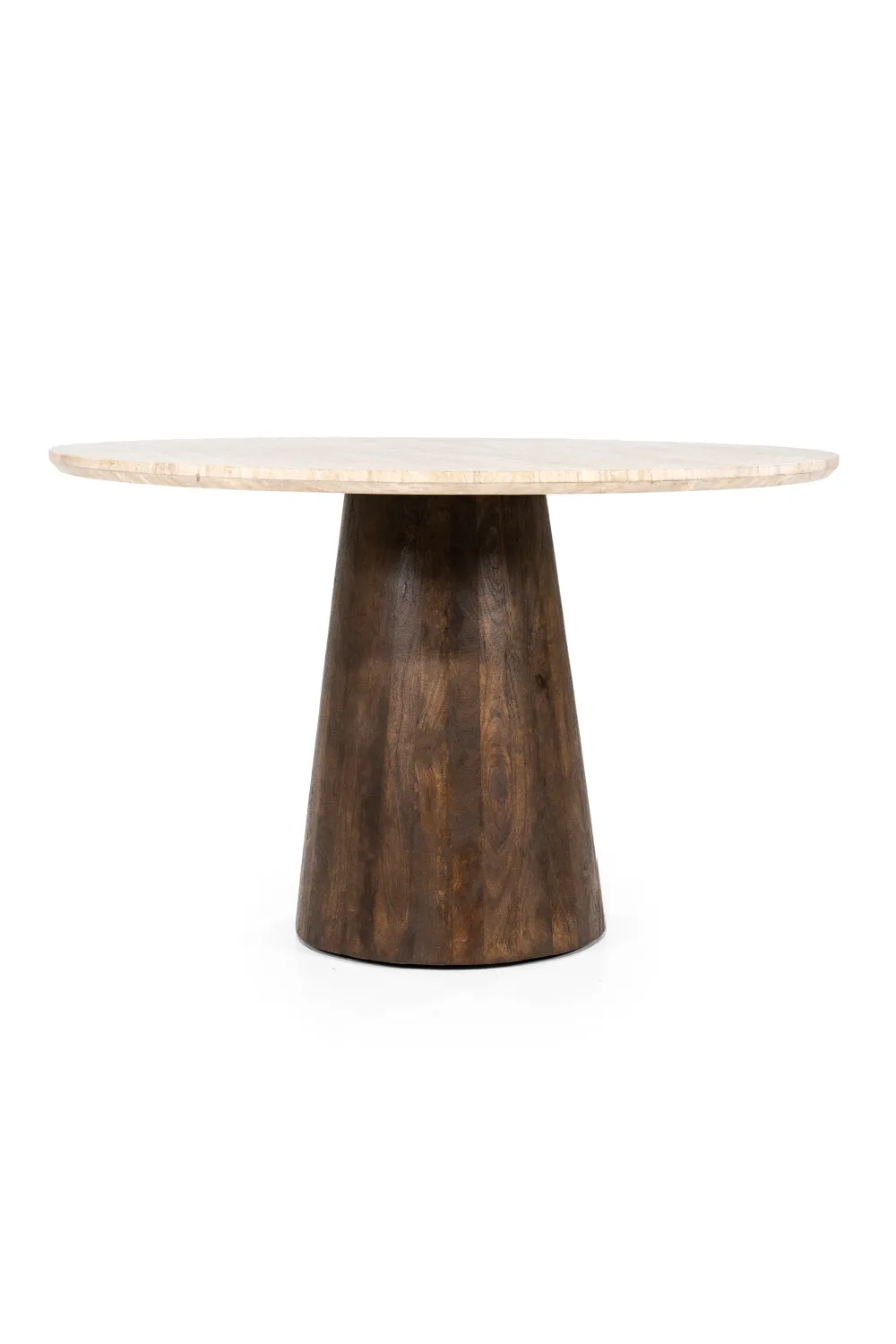 Travertine Pedestal Dining Table | Eleonora Aikin