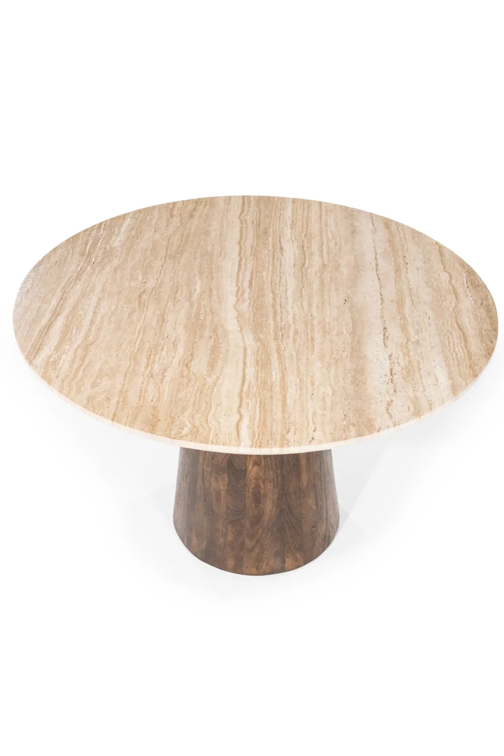 Travertine Pedestal Dining Table | Eleonora Aikin