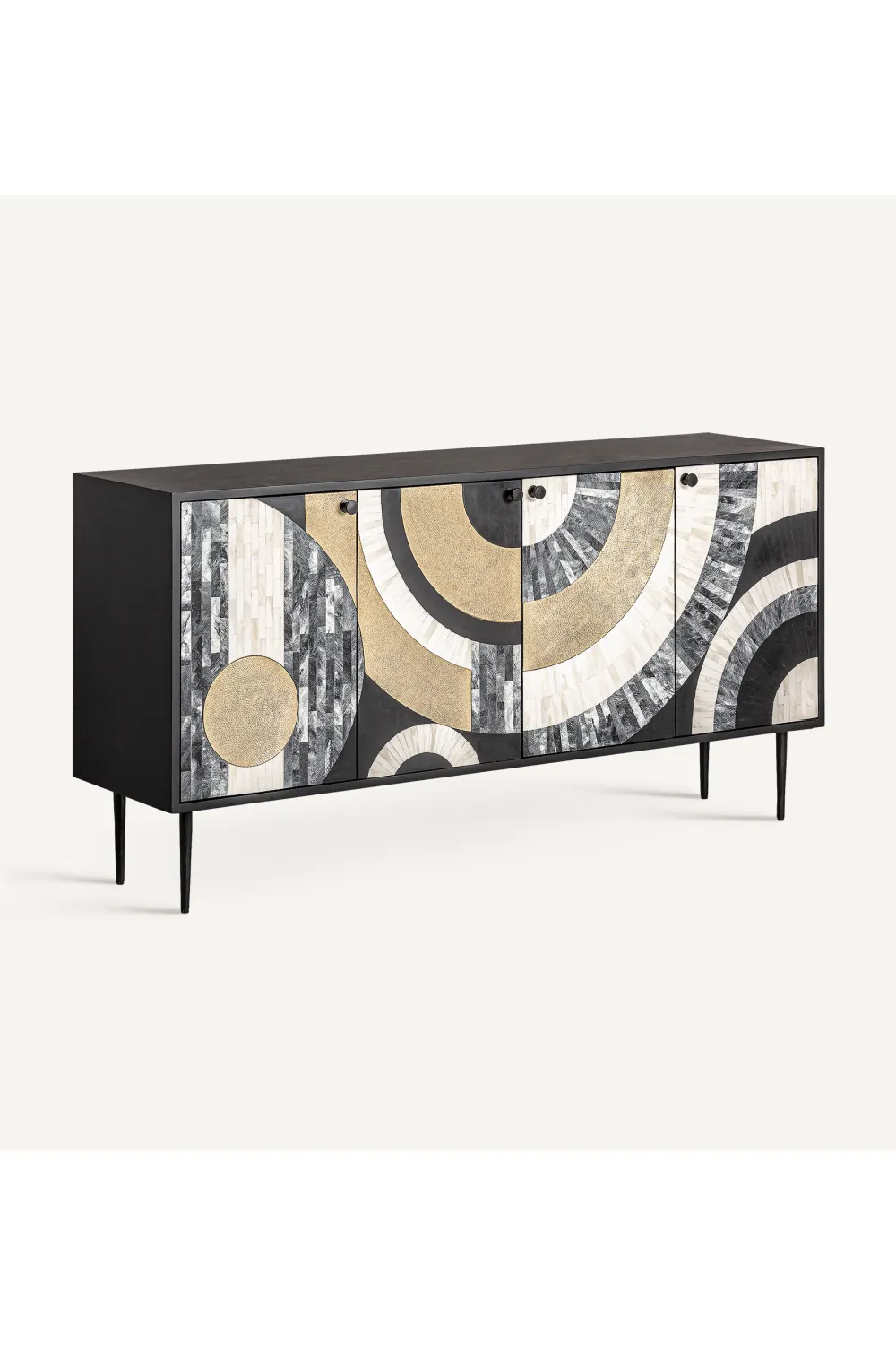 Tricolor Art Deco Sideboard | Vical Home Daru