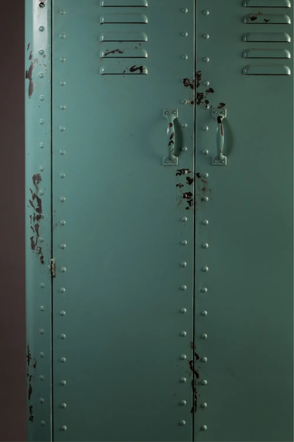 Turquoise Metal Accent Cabinet | Dutchbone Rusty