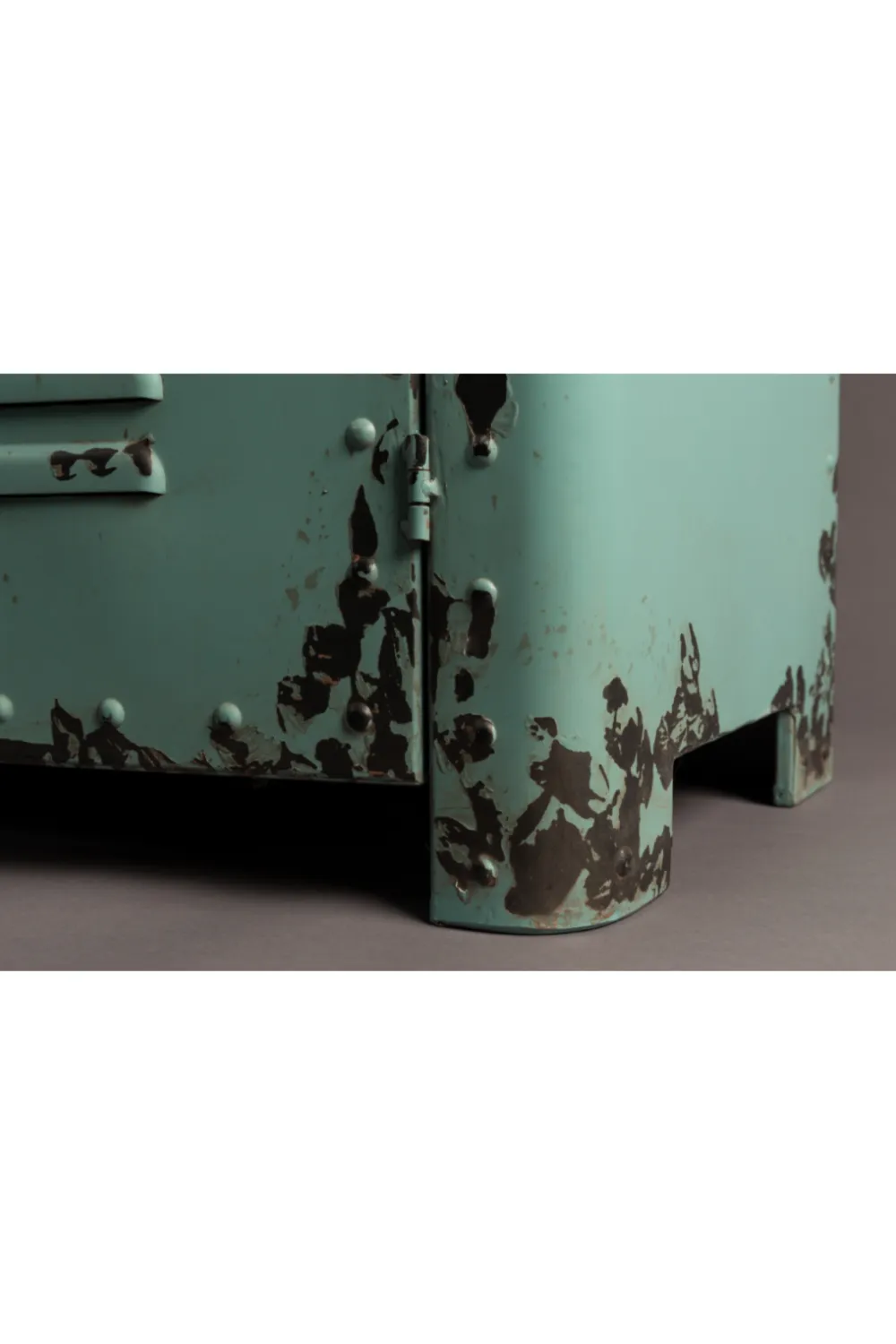 Turquoise Metal Accent Cabinet | Dutchbone Rusty