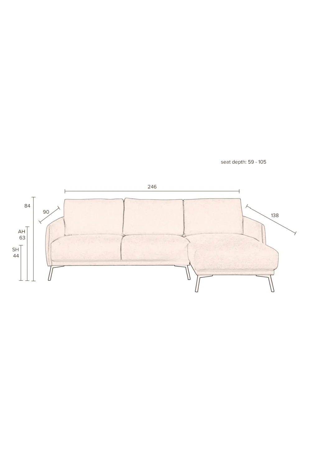 Upholstered Classic Sofa | Dutchbone Harper