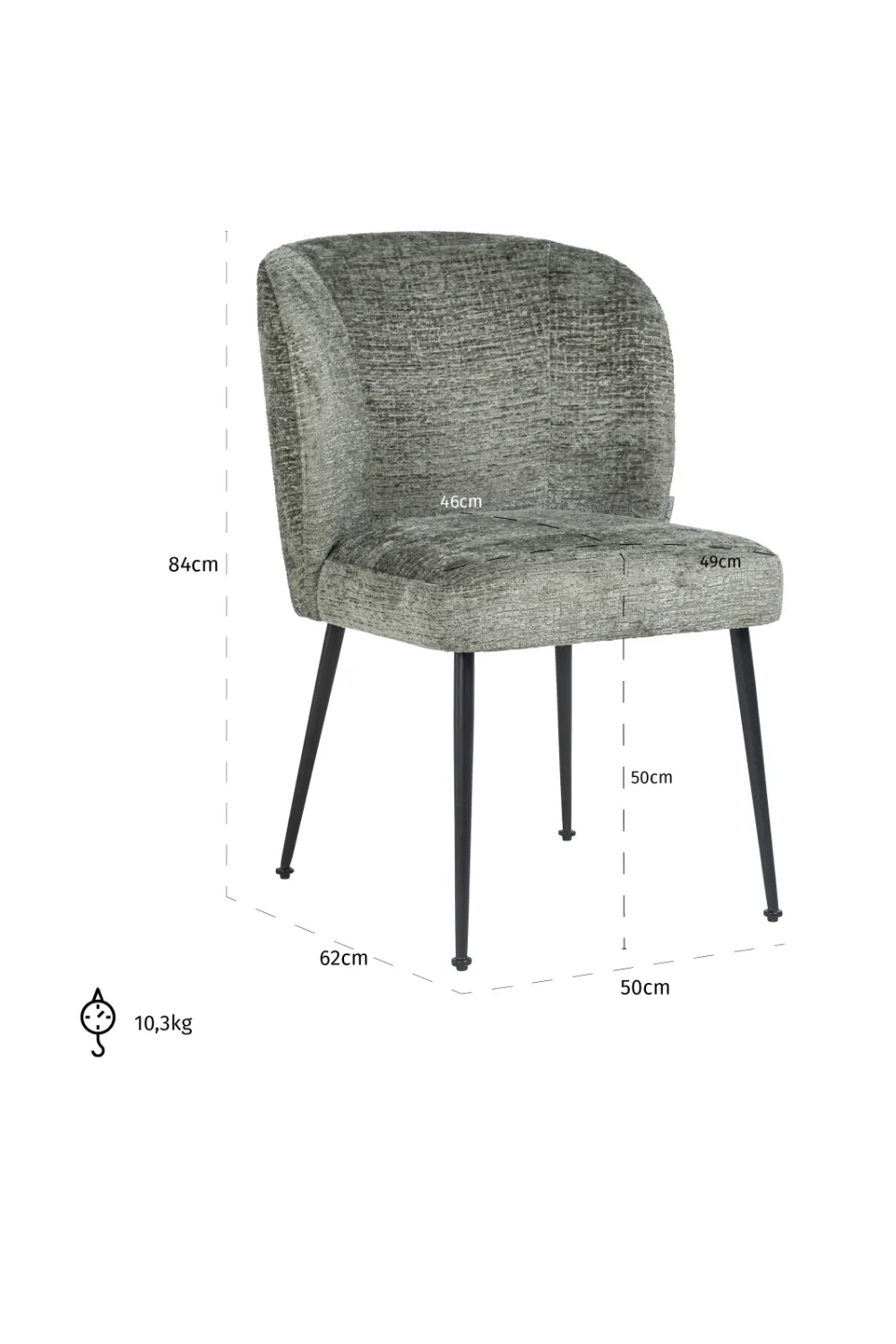 Upholstered Modern Dining Chair | OROA Fallon