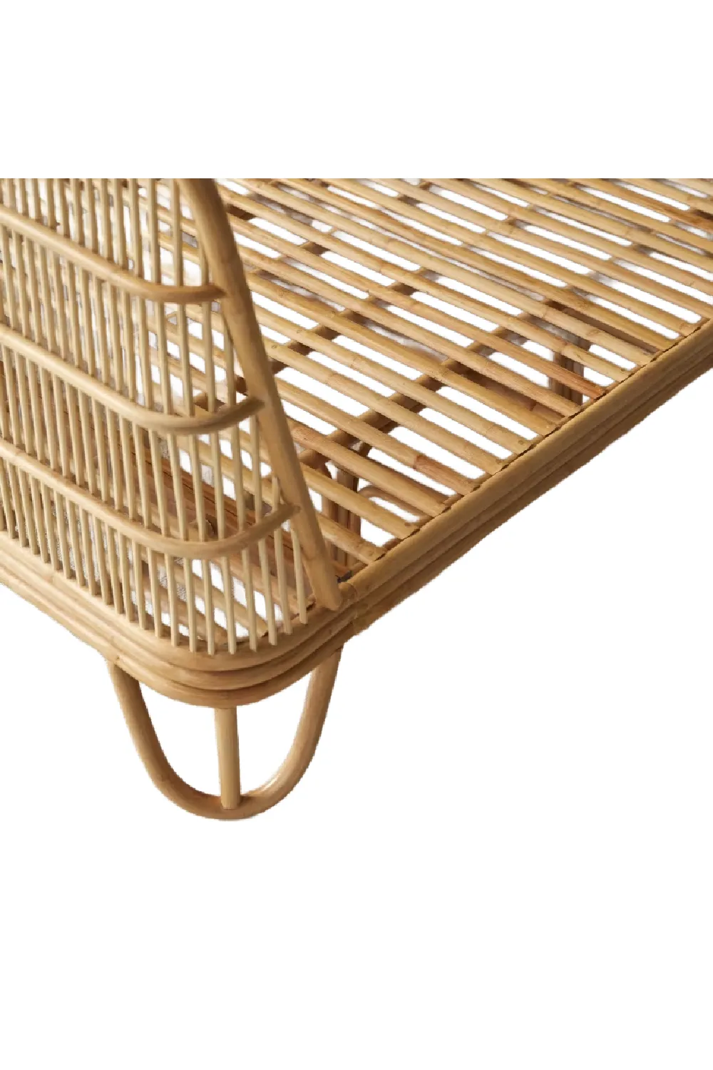 Varnished Rattan Bed | Tikamoon Simone