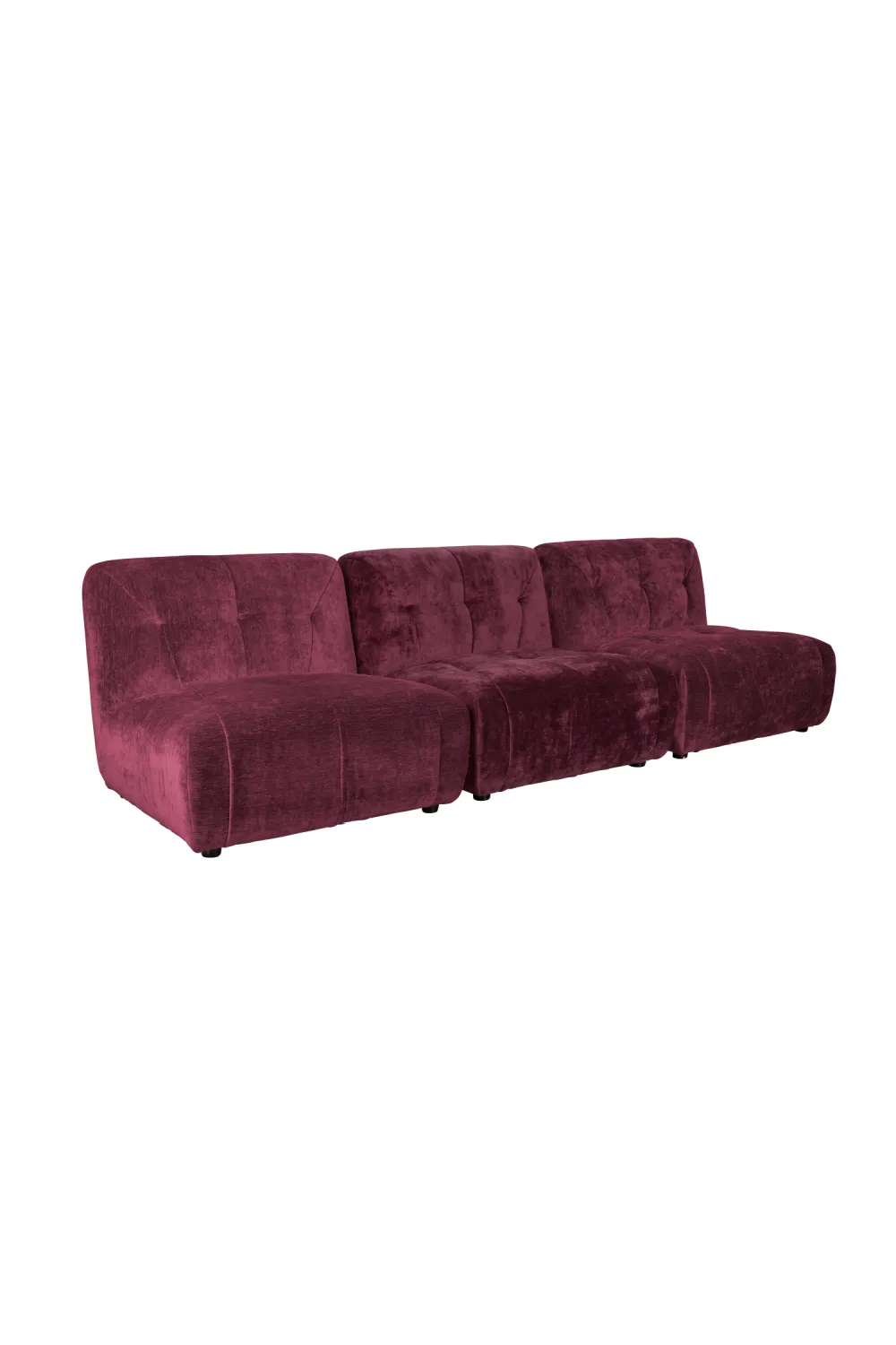 Velvet Plum 3-Seater Sofa | Dutchbone Giada