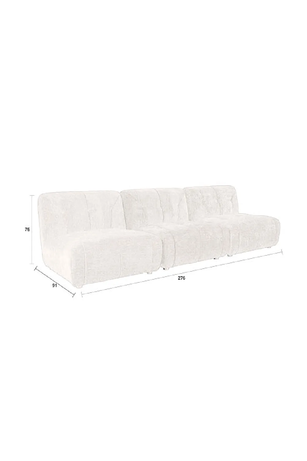 Velvet Plum 3-Seater Sofa | Dutchbone Giada