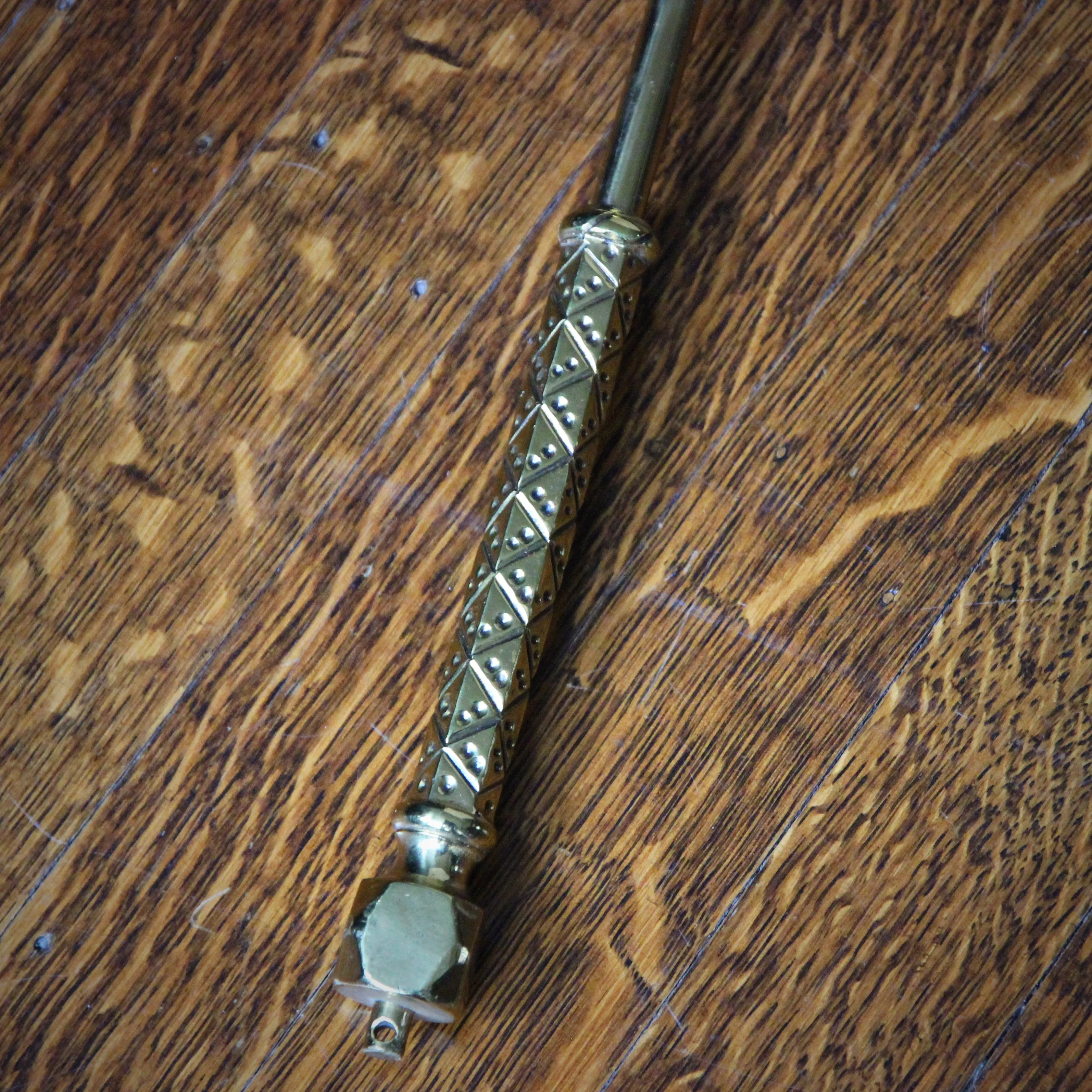 Victorian Brass Fireplace Brush