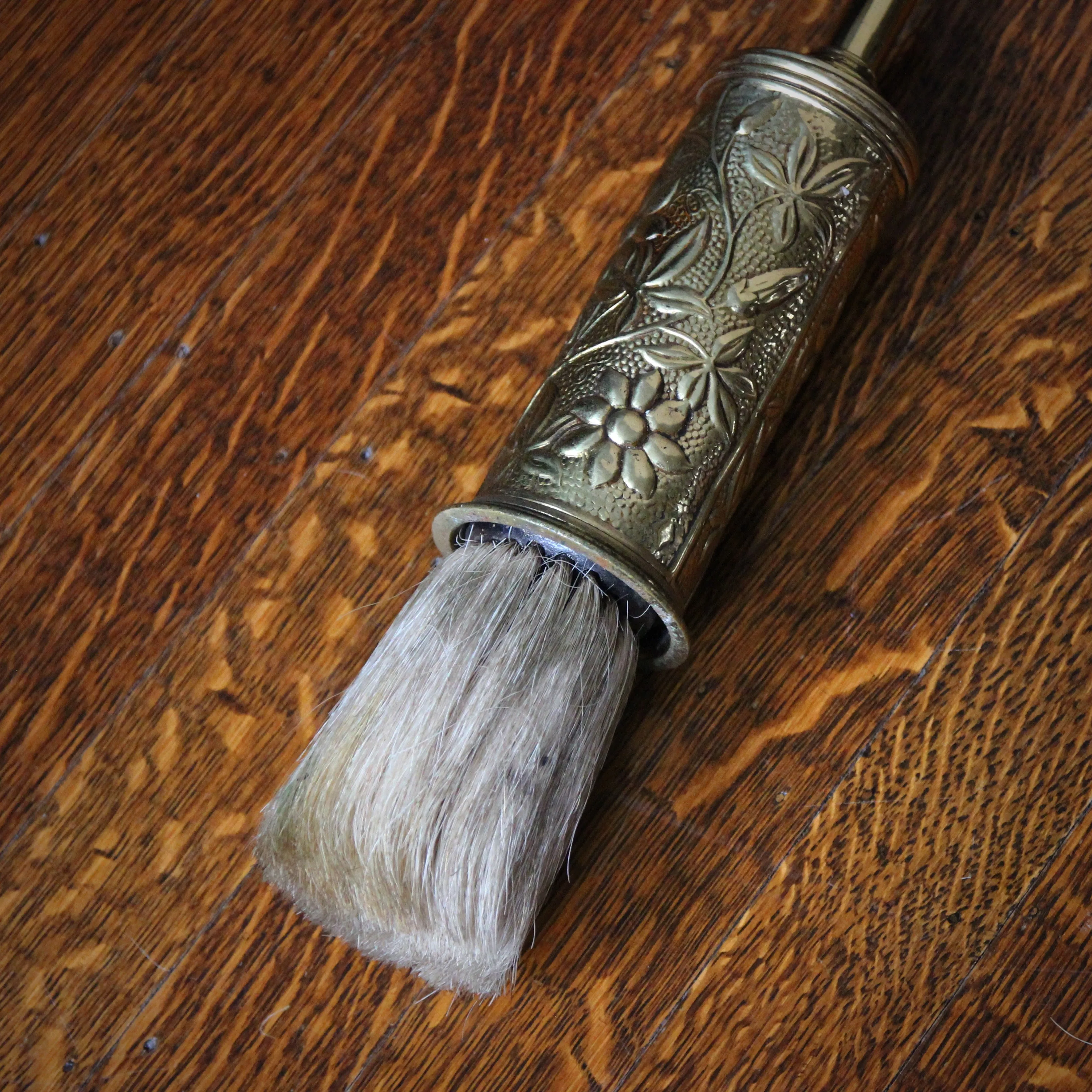 Victorian Brass Fireplace Brush